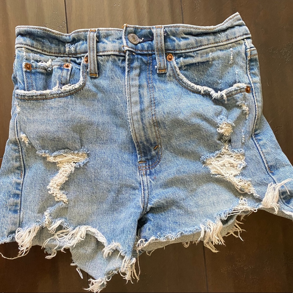 High rise Abercrombie denim shorts